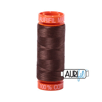 Aurifil 50wt Small Spools - 1285 Medium Bark - 220yd, Image