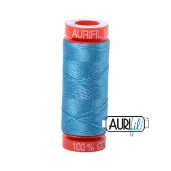 Aurifil 50wt Small Spools - 1320 Bright Teal - 220yd