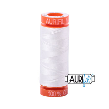 Aurifil 50wt Small Spools - 2021 Natural White - 220yd