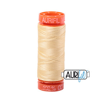 Aurifil 50wt Small Spools - 2105 Champagne - 220yd, Image