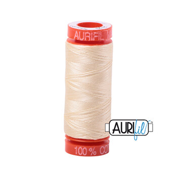 Aurifil 50wt Small Spools - 2123 Butter - 220yd