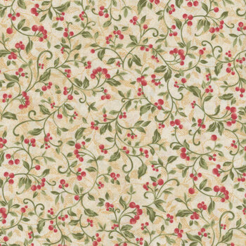 Star of Wonder - Star of Light 17061-07 Berries Cream by Nancy Halvorsen for Benartex, Image