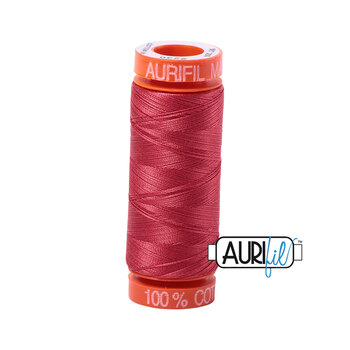 Aurifil 50wt Small Spools - 2230 Red Peony - 220yd, Image