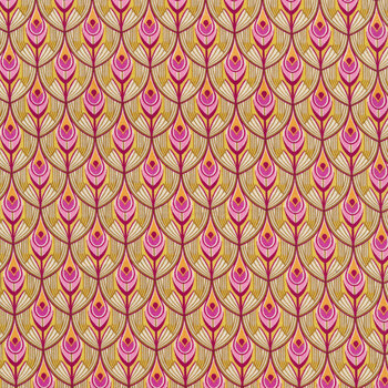 Wild Abandon 90897-70 Swagger Olive by Heather Bailey for FIGO Fabrics, Image