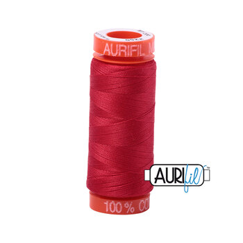 Aurifil 50wt Small Spools - 2250 Red - 220yd, Image