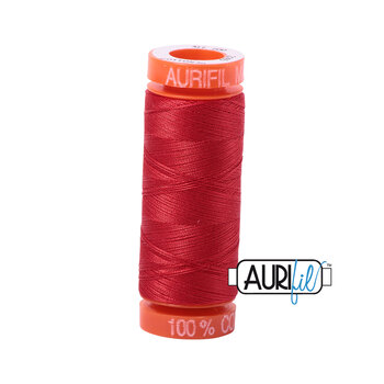 Aurifil 50wt Small Spools - 2265 Lobster Red - 220yd