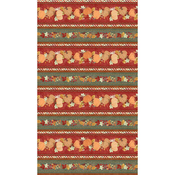 Hello Autumn MAS10731-Z Border Stripe by Monique Jacobs for Maywood Studio