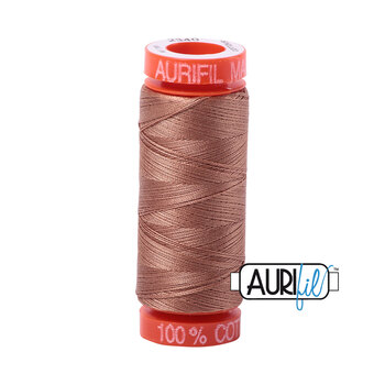 Aurifil 50wt Small Spools - 2340 Café au Lait - 220yd, Image