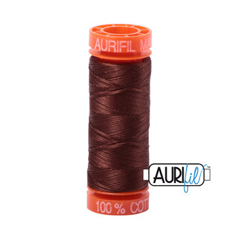 Aurifil 50wt Small Spools - 2360 Chocolate - 220yd, Image