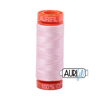 Aurifil 50wt Small Spools - 2410 Pale Pink - 220yd, Image