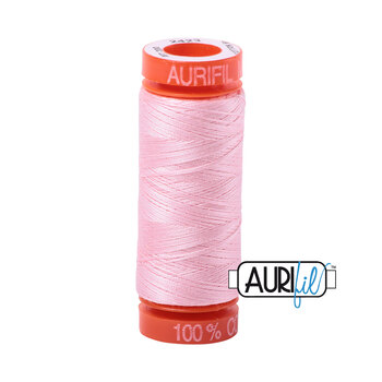 Aurifil 50wt Small Spools - 2423 Baby Pink - 220yd, Image