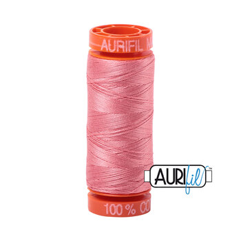 Aurifil 50wt Small Spools - 2435 Peachy Pink - 220yd, Image