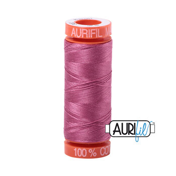 Aurifil 50wt Small Spools - 2452 Dusty Rose - 220yd, Image