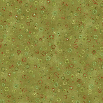 Star of Wonder - Star of Light 17063-44 Twinkle Green by Nancy Halvorsen for Benartex, Image