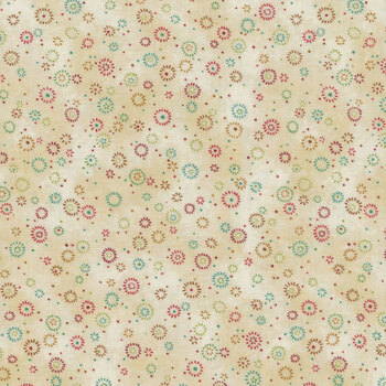 Star of Wonder - Star of Light 17063-93 Twinkle Multi Cream by Nancy Halvorsen for Benartex, Image