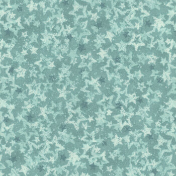 Star of Wonder - Star of Light 17064-24 Heavenly Star Aqua by Nancy Halvorsen for Benartex, Image