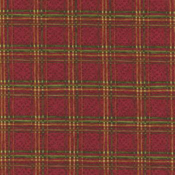 Star of Wonder - Star of Light 17065-10 Plaid Red by Nancy Halvorsen for Benartex, Image