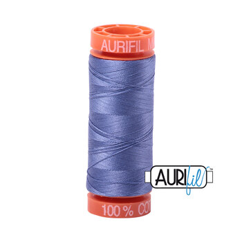 Aurifil 50wt Small Spools - 2525 Dusty Blue Violet - 220yd, Image