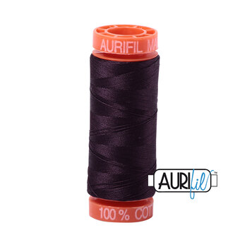 Aurifil 50wt Small Spools - 2570 Aubergine - 220yd, Image