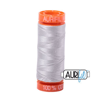 Aurifil 50wt Small Spools - 2615 Aluminium - 220yd, Image