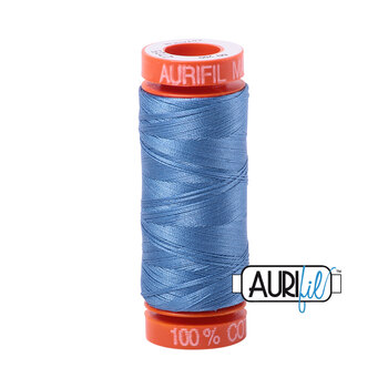 Aurifil 50wt Small Spools - 2725 Light Wedgwood - 220yd, Image