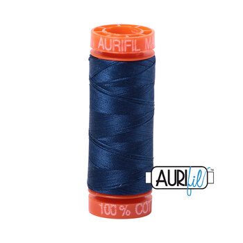 Aurifil 50wt Small Spools - 2783 Medium Delft Blue - 220yd, Image