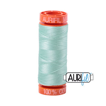 Aurifil 50wt Small Spools - 2830 Mint - 220yd, Image