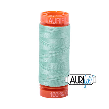 Aurifil 50wt Small Spools - 2835 Medium Mint - 220yd, Image