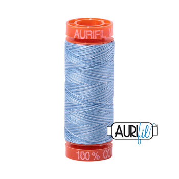 Aurifil 50wt Small Spools - 3770 Stone Washed Denim - 220yd, Image