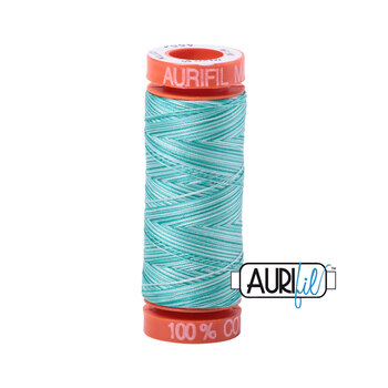 Aurifil 50wt Small Spools - 4654 Turquoise Foam - 220yd, Image