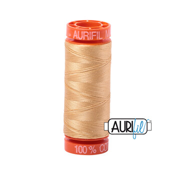 Aurifil 50wt Small Spools - 5001 Ocher Yellow - 220yd, Image