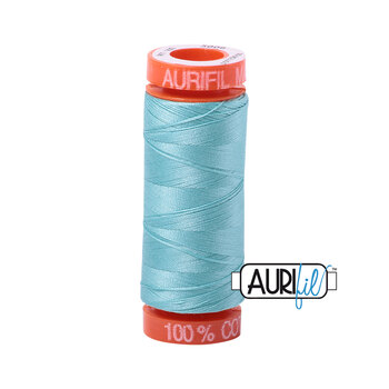 Aurifil 50wt Small Spools - 5006 Light Turquoise - 220yd, Image