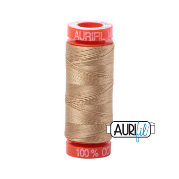 Aurifil 50wt Small Spools - 5010 Blond Beige - 220yd, Image