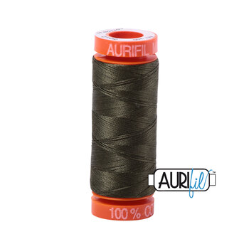 Aurifil 50wt Small Spools - 5012 Dark Green - 220yd, Image