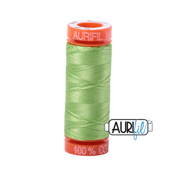 Aurifil 50wt Small Spools - 5017 Shining Green - 220yd, Image