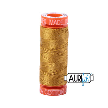 Aurifil 50wt Small Spools - 5022 Mustard - 220yd, Image