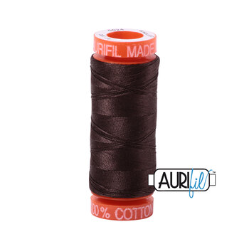 Aurifil 50wt Small Spools - 5024 Dark Brown - 220yd, Image