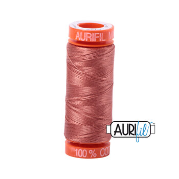 Aurifil 50wt Small Spools - 6728 Cinnabar - 220yd, Image