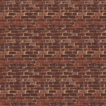 Naturescapes 25503-24 Red Brick by Deborah Edwards for Northcott Fabrics, Image