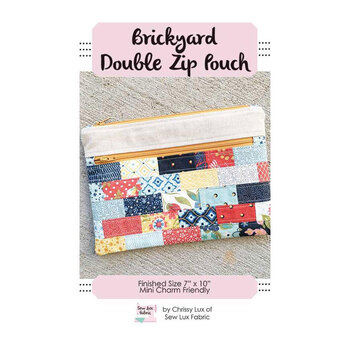 Brickyard Double Zip Pouch Pattern, Image