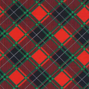 Sugar & Spice 14572-10 Holiday Plaid Red by Nicole Decamp for Benartex, Image