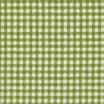 Homemade Holidays 10557-G Woven Check Green by Kris Lammers for Maywood Studio, Image