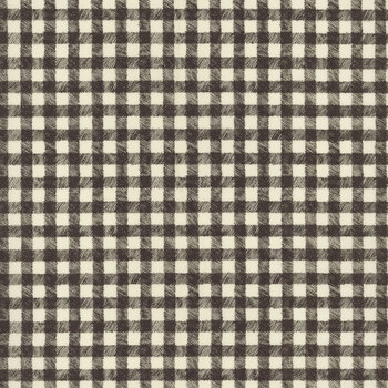 Homemade Holidays 10557-K Woven Check Grey by Kris Lammers for Maywood Studio