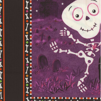 Graveyard Ghouls 7802G-99 Panel by Victoria Hutto for Studio E Fabrics, Image