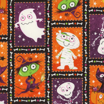 Graveyard Ghouls 7791G-59 by Victoria Hutto for Studio E Fabrics, Image