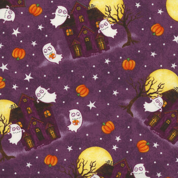 Graveyard Ghouls 7793G-55 by Victoria Hutto for Studio E Fabrics, Image