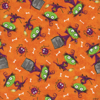 Graveyard Ghouls 7796G-33 by Victoria Hutto for Studio E Fabrics, Image