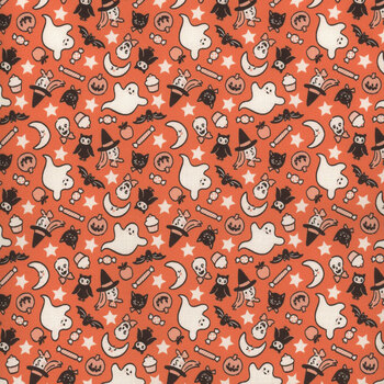 Sweet Tooth ST24305 Treats Orange by Elea Lutz for Poppie Cotton, Image