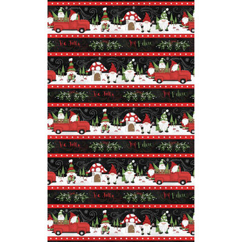 Our Gnome to Yours 56079-319 Repeating Stripe Multi by LoriLynn Simms for Wilmington Prints, Image