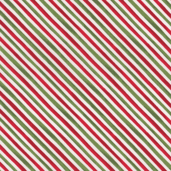 Our Gnome to Yours 56087-137 Stripes White by LoriLynn Simms for Wilmington Prints REM, Image